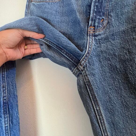 Abercrombie & Fitch the '90s Straight Leg Mid Rise Raw Hem Classic Jeans 27/4L - Picture 4 of 9